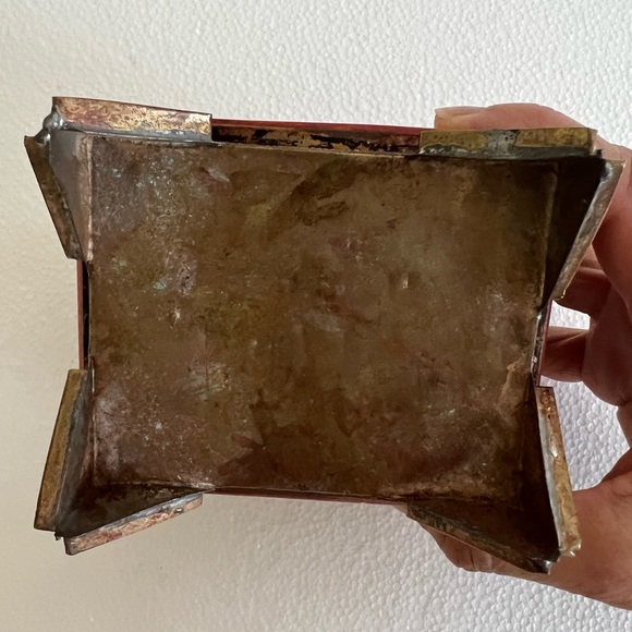 Antique Moroccan Metal Snd Bone Trinket / Jewelry Box - Picture 5 of 6